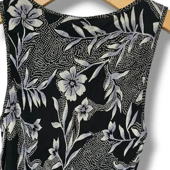 Style & Co Collection Petite Black Floral Maxi Dress – Size 10P gently used - Picture 4 of 8